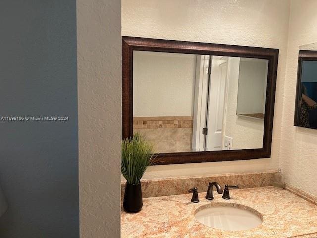 bathroom with vanity