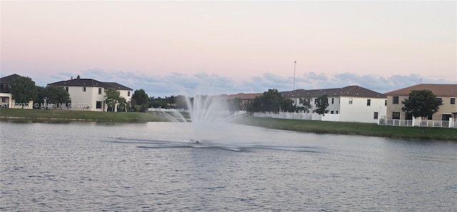 view of water feature