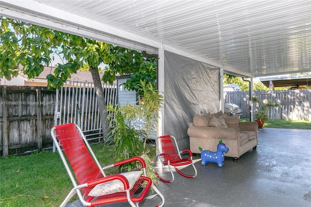 view of patio