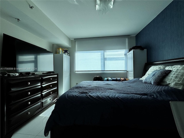 view of tiled bedroom