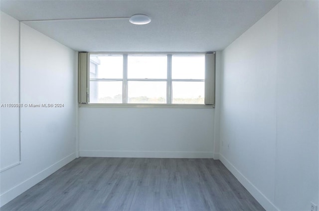 empty room featuring wood-type flooring