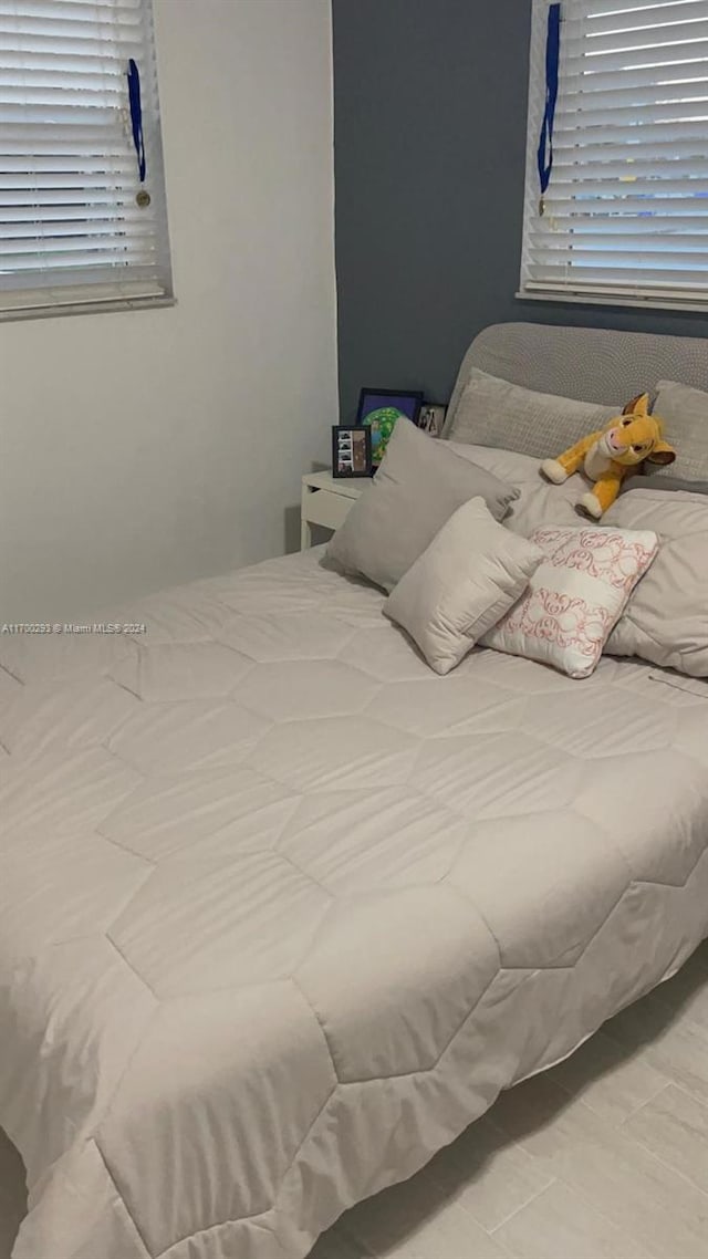 view of tiled bedroom