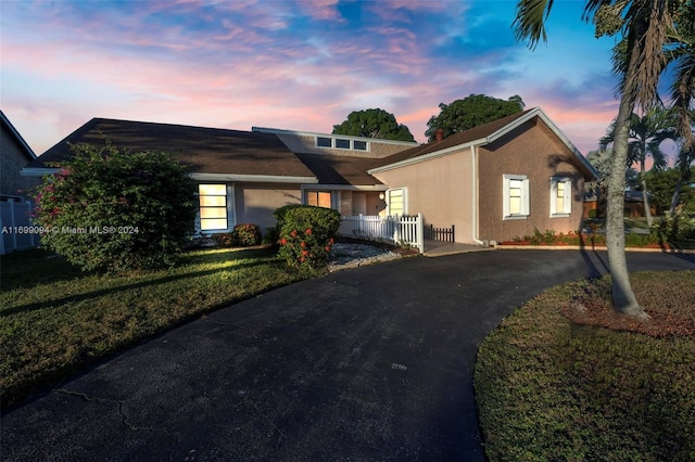 view of front of home