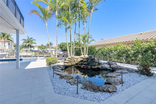 view of pool with a patio area