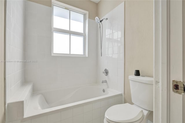 12564 SW 121st Way, Miami, FL 33186 - bathroom featuring toilet and tiled shower / bath combo