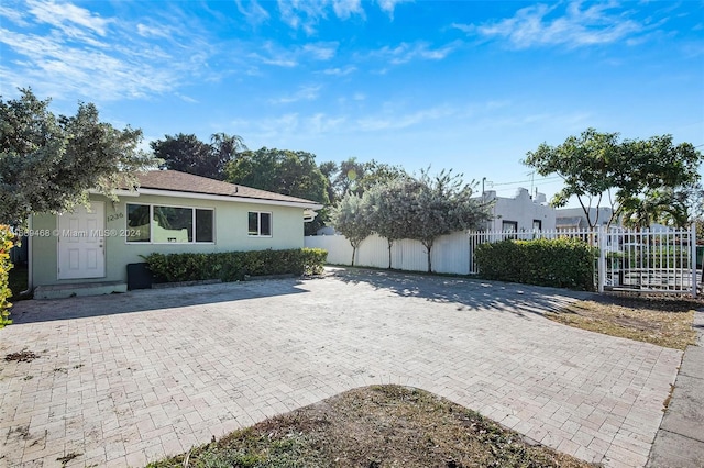 view of front of home