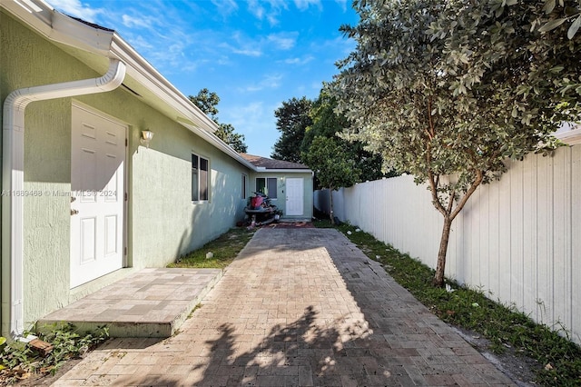 exterior space with a patio