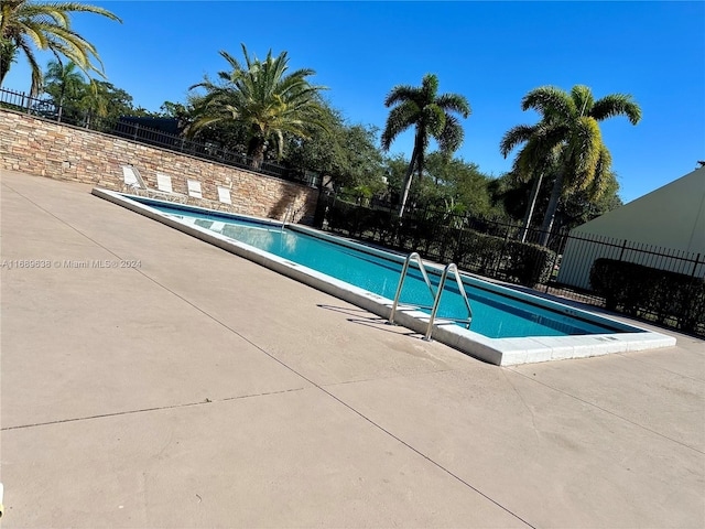 view of pool with a patio area