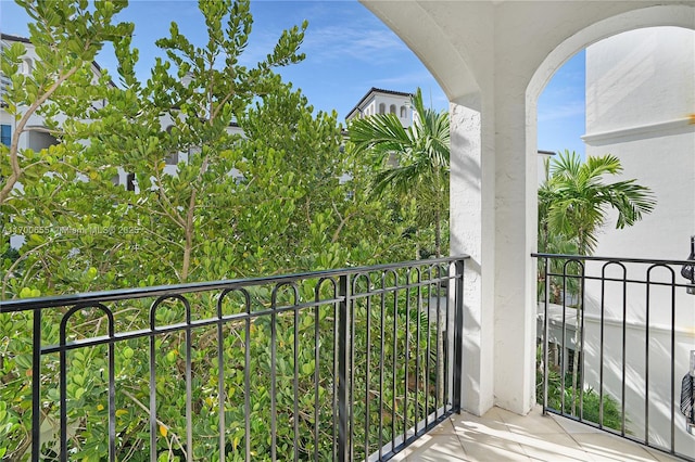 view of balcony