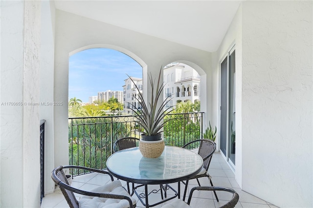 view of balcony