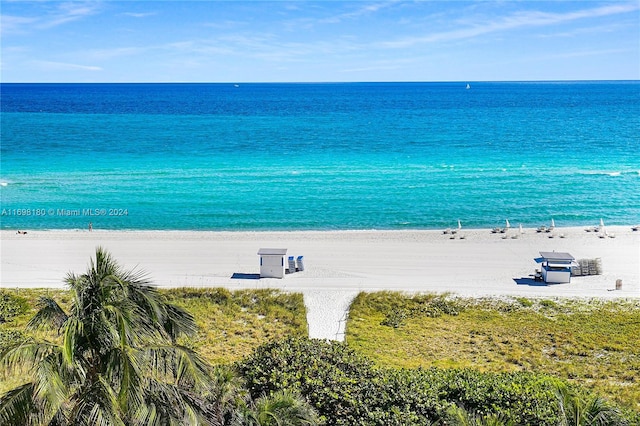 water view featuring a view of the beach