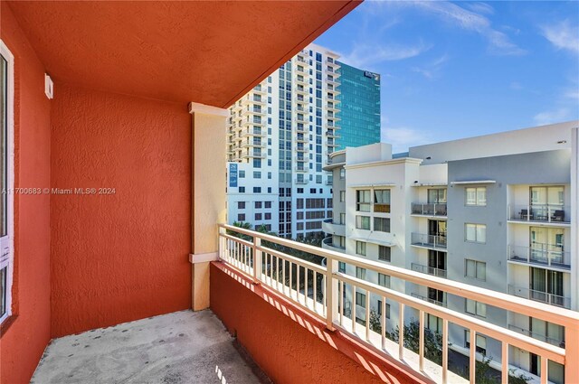 view of balcony