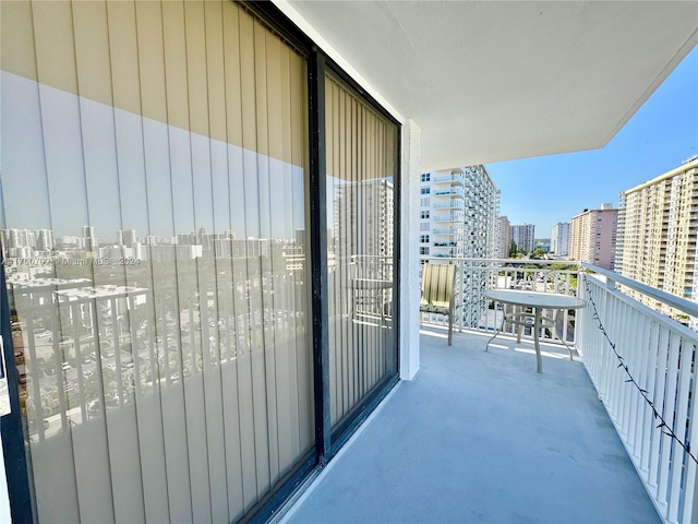 view of balcony