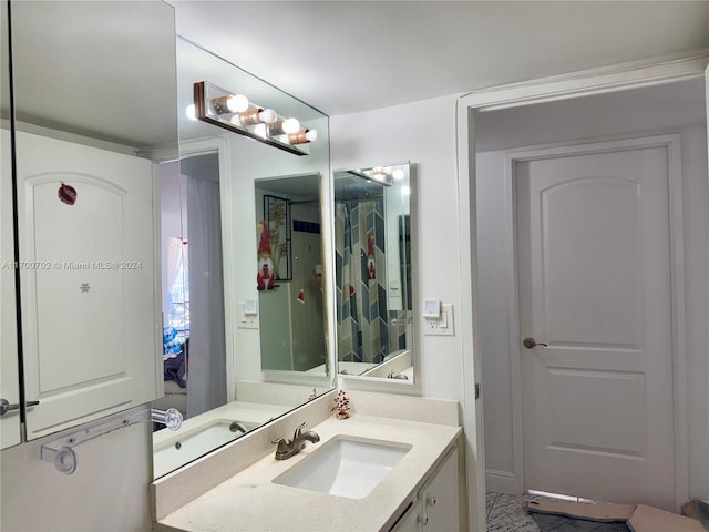 bathroom with vanity