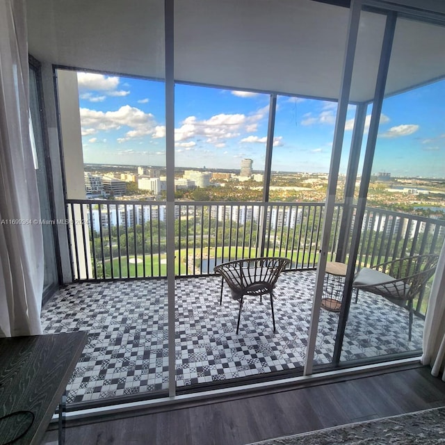 sunroom / solarium with plenty of natural light