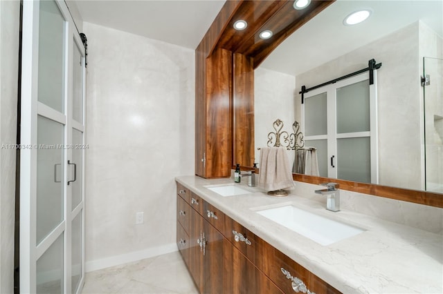 bathroom with vanity