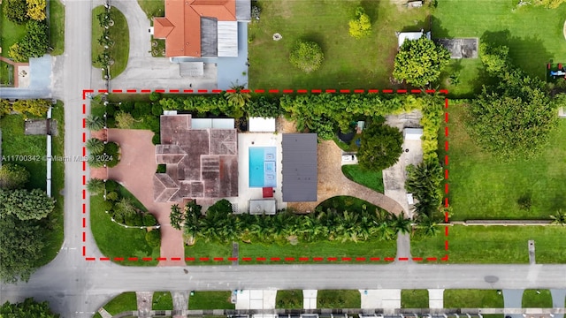 birds eye view of property