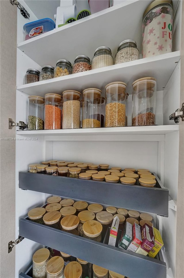 view of pantry