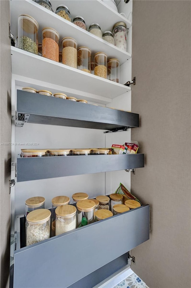 view of pantry