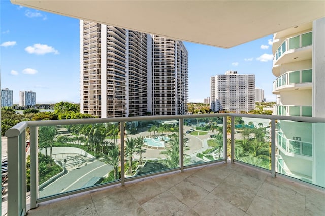 view of balcony