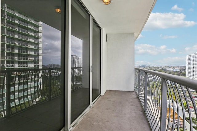 view of balcony