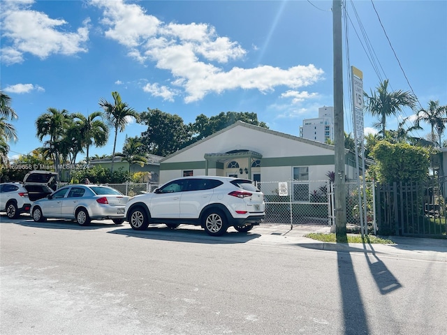 view of parking / parking lot