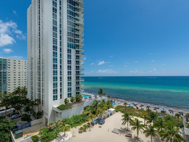 water view featuring a view of the beach