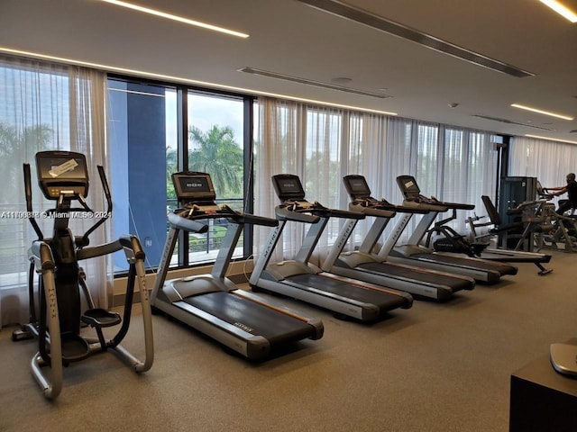 view of workout area