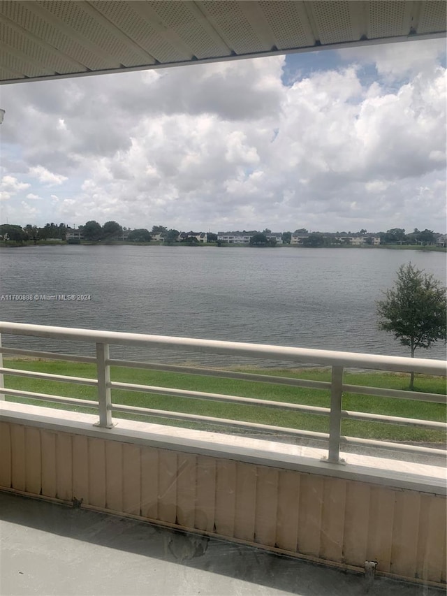 view of water feature