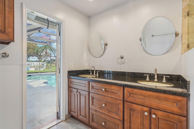 bathroom featuring vanity