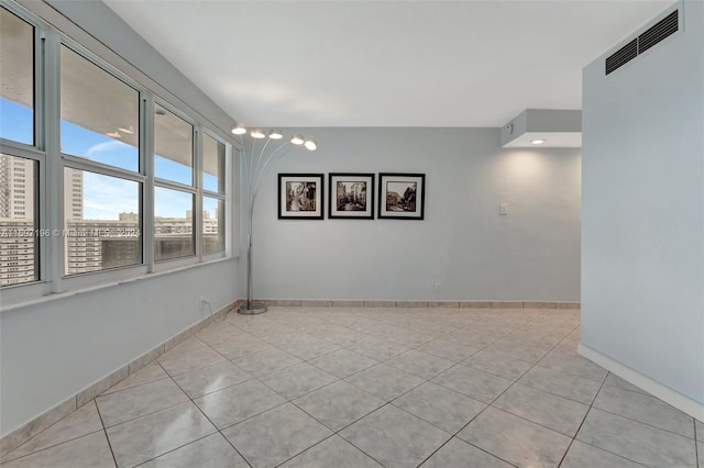 view of tiled empty room