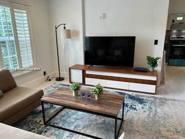 living room featuring hardwood / wood-style floors