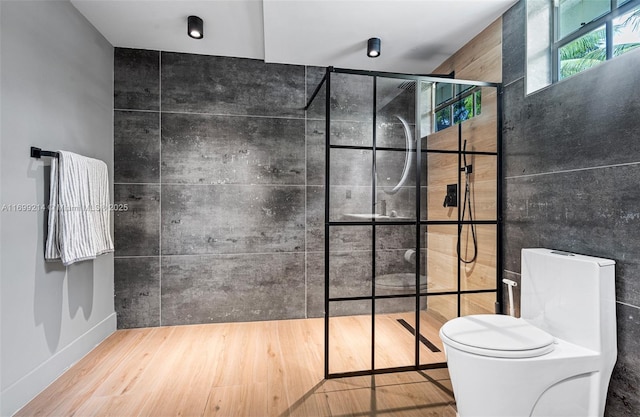 13751 NE 1st Ave, Miami, FL 33161 - full bathroom featuring walk in shower and wood finished floors