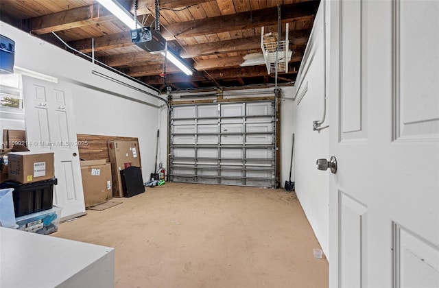 13751 NE 1st Ave, Miami, FL 33161 - garage with a garage door opener and wooden ceiling