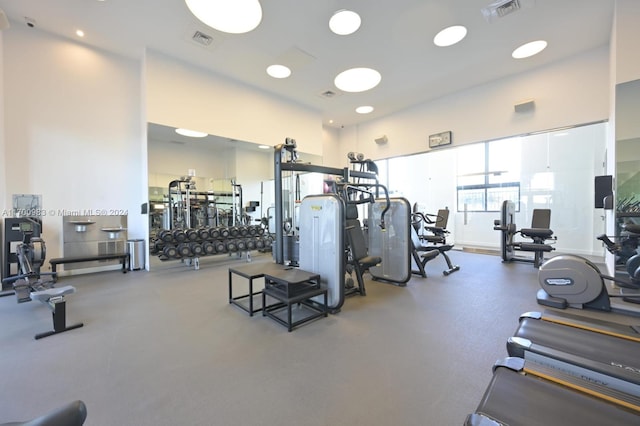 view of exercise room