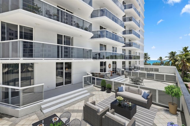 view of patio / terrace with an outdoor hangout area