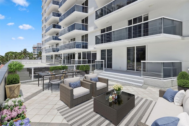 view of patio / terrace featuring outdoor lounge area