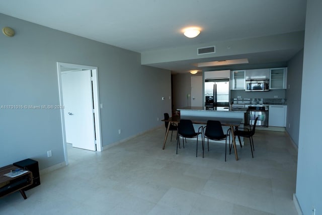 view of dining area