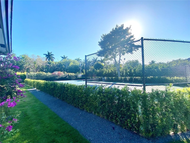 view of tennis court