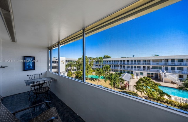 15610 NE 6th Ave Unit 33D, Miami, FL 33162 - balcony with view of pool area