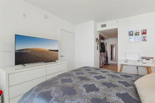 bedroom featuring a closet