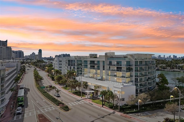 exterior space with a view of city