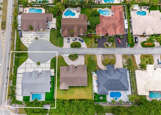 9701 SW 56th Ter, Miami, FL 33173 - drone / aerial view of a pool area