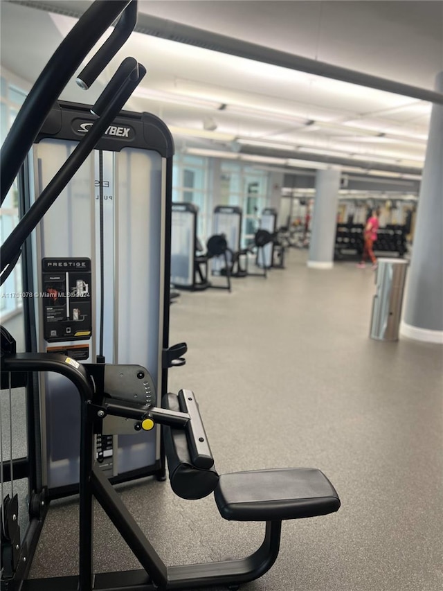 view of exercise room