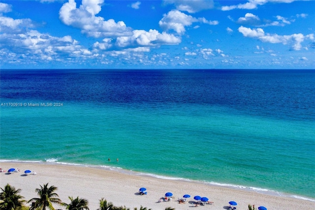 water view featuring a view of the beach