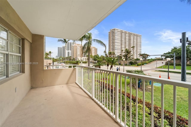 view of balcony