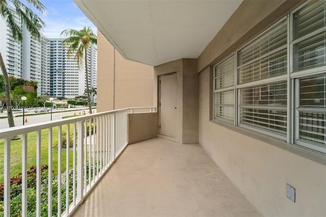 view of balcony