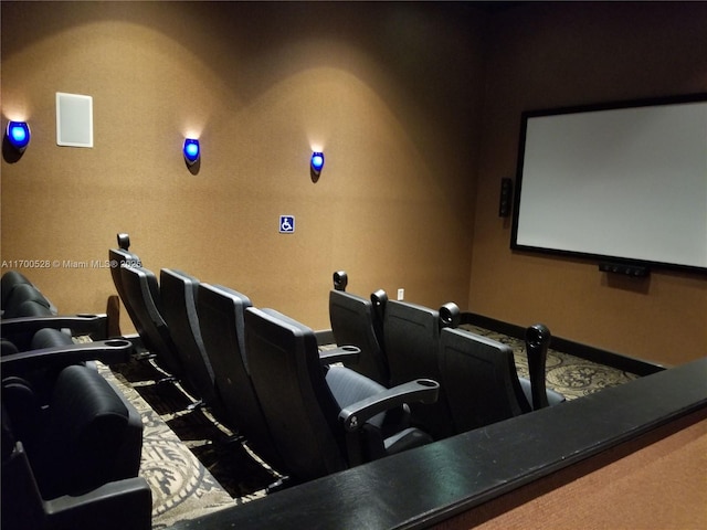 view of home theater room