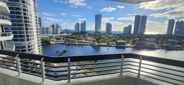 view of water feature