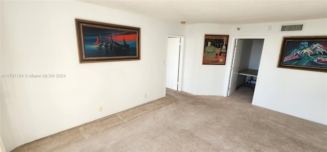 view of carpeted empty room